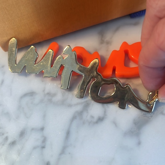 Louis Vuitton Keychain/bag charm Stephen Sprouse collection🧡 - Picture 5 of 6